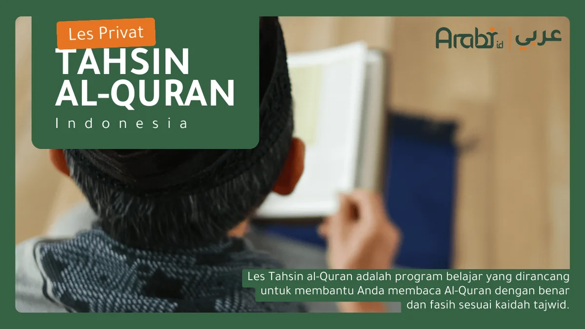 Poster program Les Tahsin Al-Quran Arabi