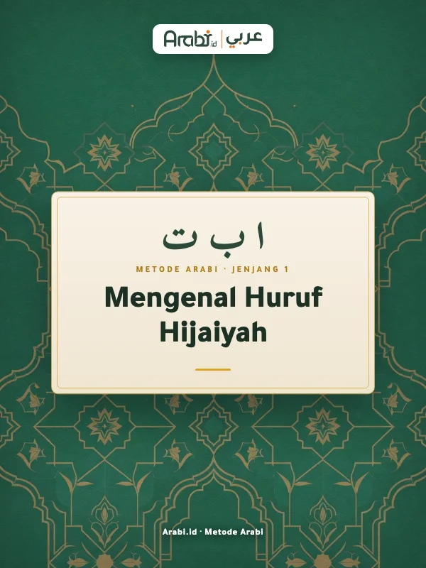 Cuplikan materi asli Mengenal Huruf Hijaiyah